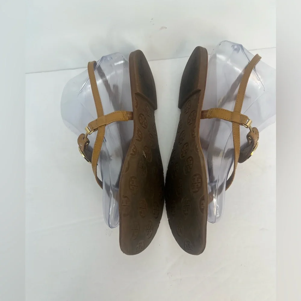 RARE Tory Burch Ali Anteka Tan Leather Sandals